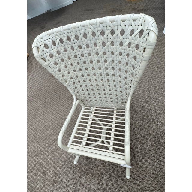 Tan Pair of Nicole Hollis for McGuire Furniture Rattan Exalt Rocking Chairs For Sale - Image 8 of 12