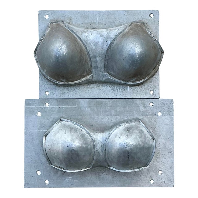 Vintage Industrial Bra Pad Mold - Set of 2 For Sale