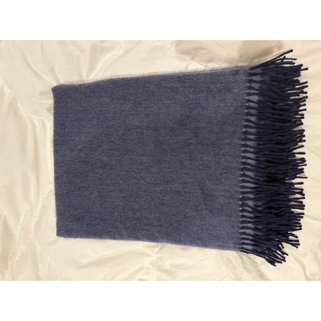 Textile Matouk $1,750 100% Cashmere Luxe Paley Throw For Sale - Image 7 of 7