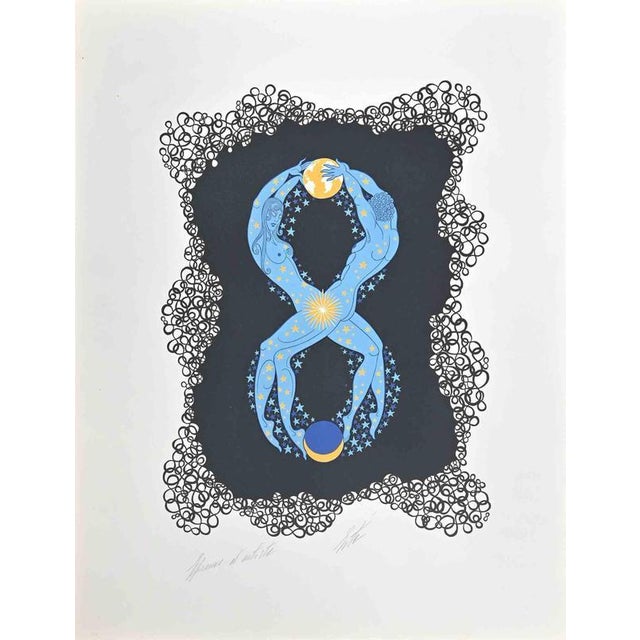 Contemporary Erté, Nude Le 8, 1968, Lithograph For Sale - Image 3 of 3