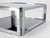 Sharp Square 2 Tier Modern Chrome Base Smoked Glass Coffee Table w/ Shelf MINT For Sale - Image 6 of 10