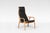 Beige Vintage Black Leather Lamino Lounge Chair by Yngve Ekström for Swedese For Sale - Image 8 of 8