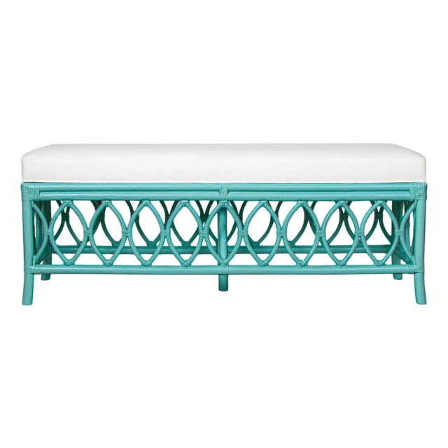 Lillian Bench - Turquoise For Sale