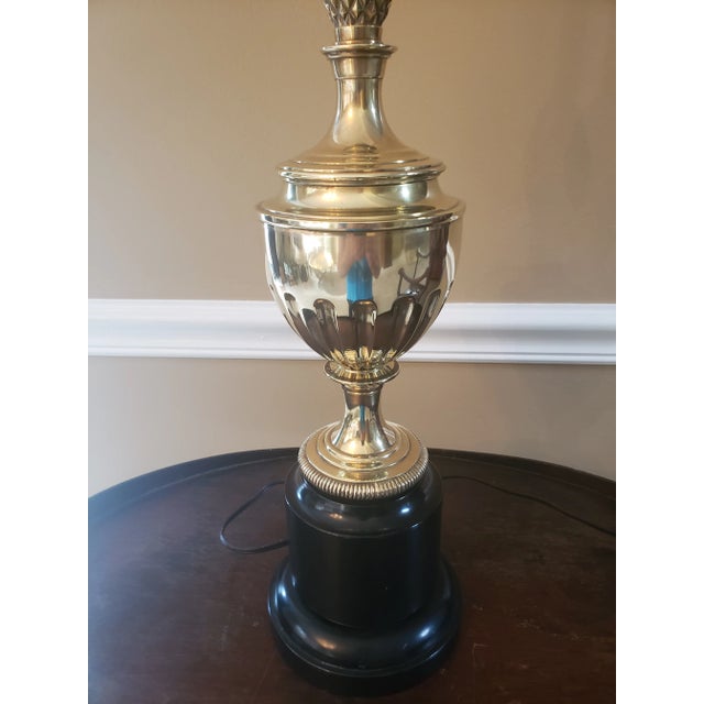 Stiffel Brass Pineapple Trophy Lamp, Unmarked For Sale - Image 10 of 12