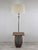 A Total Vibe From This Walnut & Smoked Lucite Sidetable/Lamp Combo! Featuring An Illuminated Base Along With The Original...