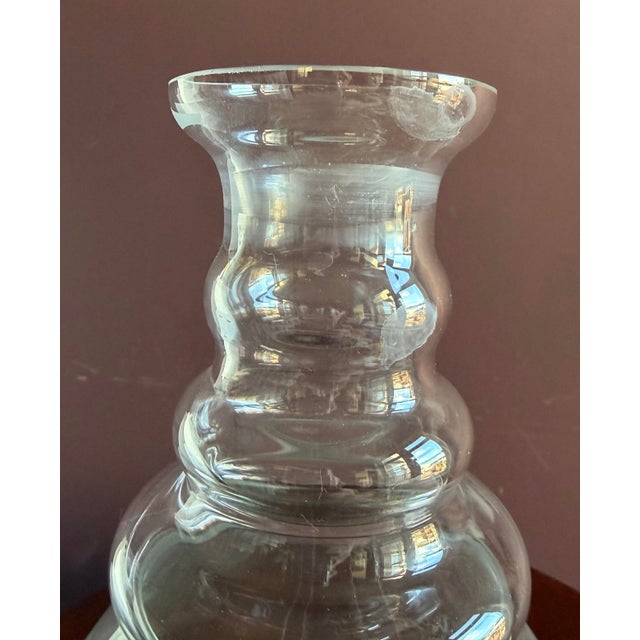 Glass Late 20th Century Decanter Fabulous Xtra Large With Etched Crest For Sale - Image 7 of 7