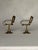 Vintage English Traditional Miniature Solid Brass Chairs, a Pair For Sale In Houston - Image 6 of 11