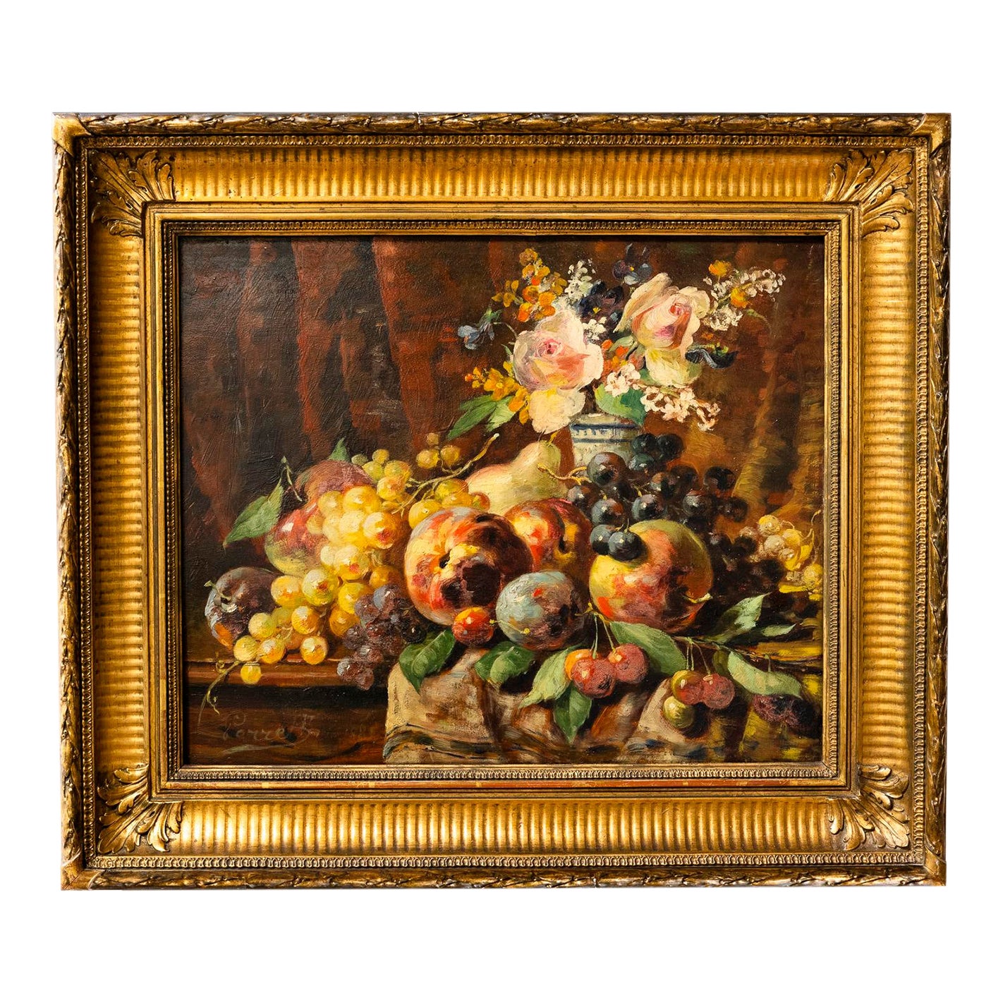 Early 19th Century Nature Morte Still Life Painting by Aimé Perret