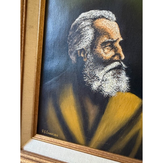1970s Signed Oil Painting on Canvas by Ray Swanson For Sale - Image 4 of 7