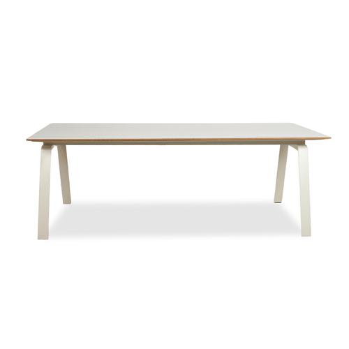 White White Wood Dining Table from Arco For Sale - Image 8 of 10