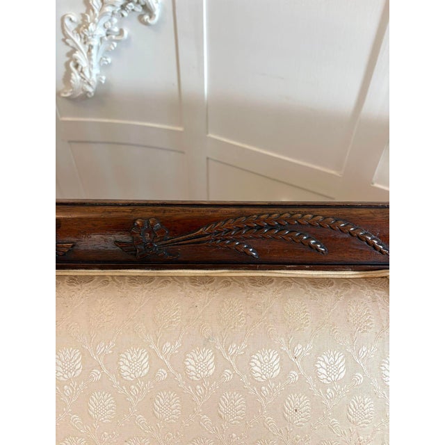 Antique Victorian Regency Style Mahogany Carved Sofa, 1880 For Sale - Image 13 of 15