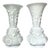 Saint Louis Pate-De-Riz Opal Crystal Vases, Set of 2 For Sale