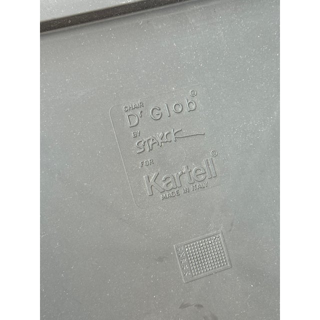 1980s Pair of Kartell Dr. Glob Dining Chairs by Philippe Starck – Made in Italy (1988/89) For Sale - Image 5 of 8