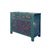 Elevate your living space with this exquisite, hand-painted vintage wooden sideboard, a stunning centerpiece that...