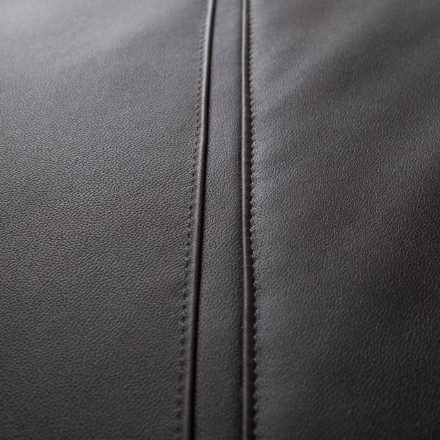 Animal Skin Vegan Leather Cirrus 3-Seater Sofa in Black Upholstery from Cor For Sale - Image 7 of 14