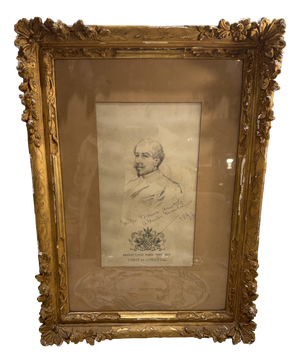 Portrait of the Count of Longueval, 1894, Artwork on Paper, Framed