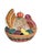 A wonderfully colorful vintage ceramic turkey tureen, perfect for bringing a festive, collected touch to a Thanksgiving...