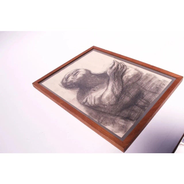 1950s James Joseph Kearns "Despondent Man" Etching For Sale - Image 5 of 13