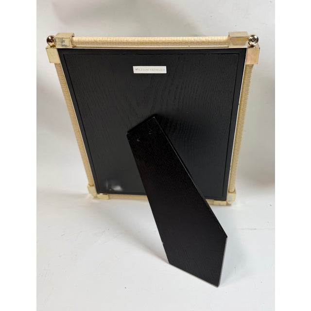 William Yeoward Crystal Classic Raffia Picture Frame 8 X 10 For Sale - Image 10 of 11