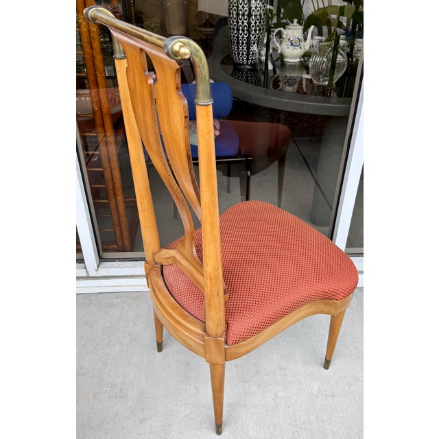Brown Set of 6 Dining Chairs by William J. Clingman for J.L.Metz Furniture Co. For Sale - Image 8 of 16