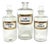 Antique Apothecary Bottle Collection: LUG Label Glass Stopper Bottles For Sale