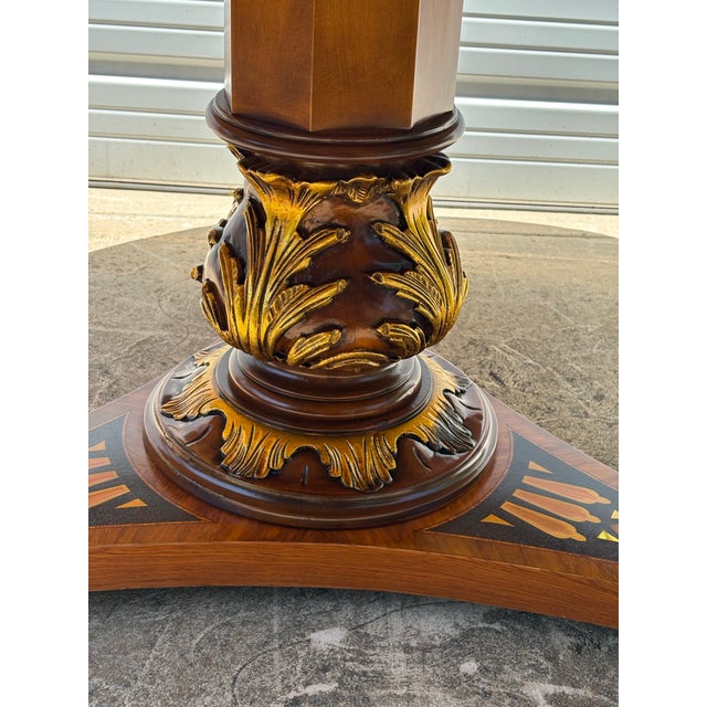 Late 20th Century Italian Handcrafted Center Hall / Dining Table For Sale - Image 4 of 12