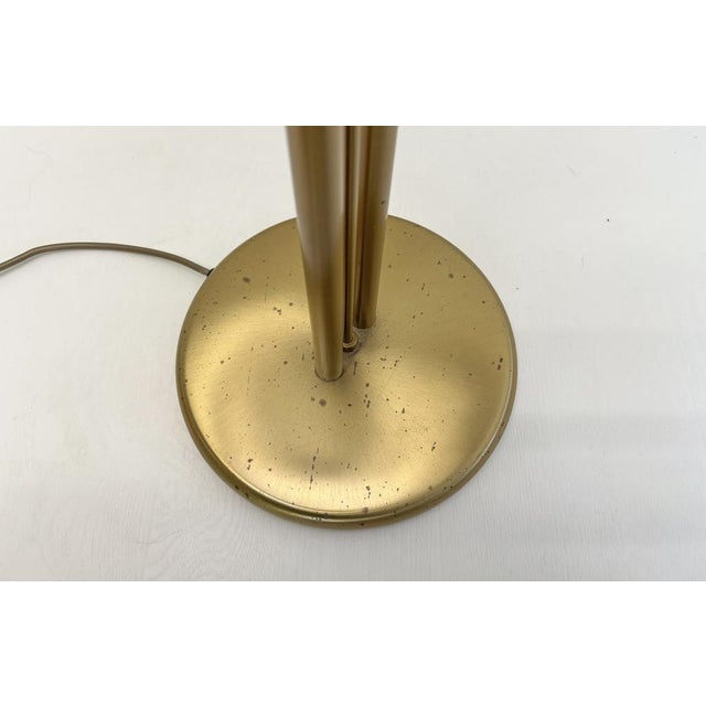 Metal Vintage Brass Twin Double Holtkotter Floor Lamp, 1970s For Sale - Image 7 of 16