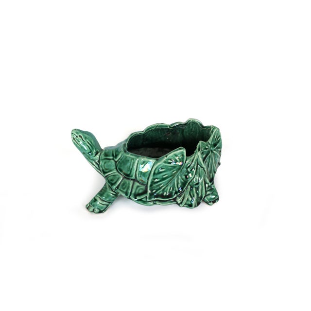 Green Set of 3 Vintage McCoy Planters - Turtle and Frogs For Sale - Image 8 of 18
