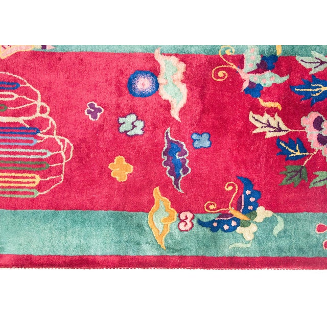 Early 20th Century Chinese Art Deco Rug For Sale In Chicago - Image 6 of 15