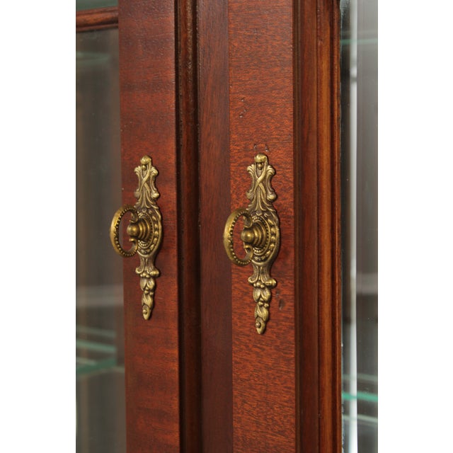 Ethan Allen 18th Century Mahogany Collection Breakfront For Sale - Image 14 of 18