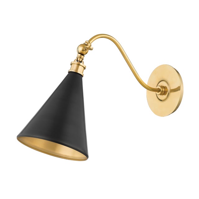 Osterley's simple, yet striking cone silhouette makes it both elegant and useable. The shade's Aged Brass inside contrasts...