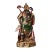 Late 19th Century Polychrome Bronze Guan Gong Statue, Warrior Figure, 5kg For Sale