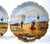 Coastal Pair of French Hand-Painted Porcelain Coastal Plates Signed Francis For Sale - Image 3 of 10