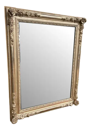 Napoleon III Mirror with Gold Leaf