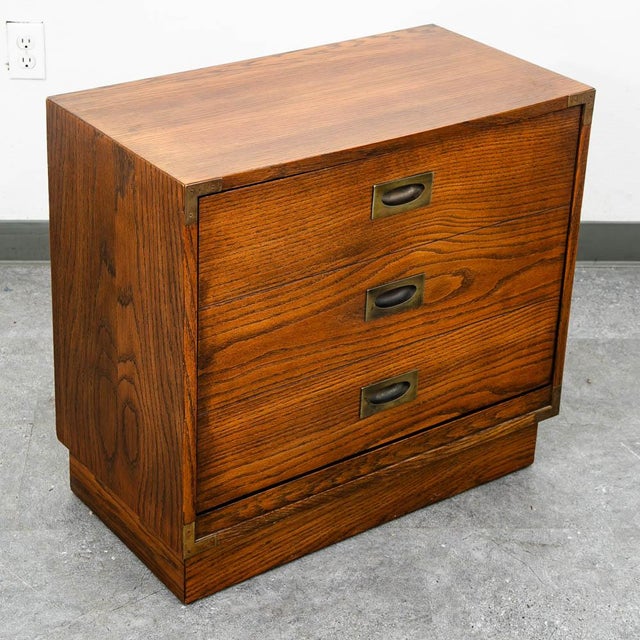 Wood Mid Century Modern Storage Chest Record Lp Storage Cabinet Table Lane Vinyl MCM For Sale - Image 7 of 11