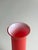 Red Red Cased Glass Column Vase from Empoli, Italy, 1970s For Sale - Image 8 of 10