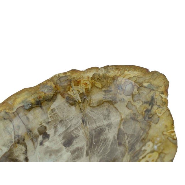 Late 20th Century Carved Solid Stone Bowl With Natural Irregular Shape Accent Dish For Sale - Image 10 of 10