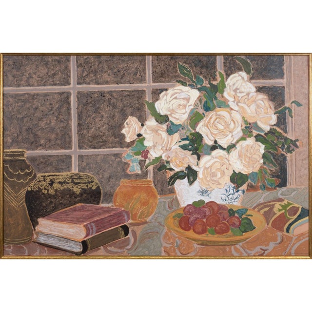 A contemporary serigraph on paper titled "Seasons End II" by Ellen Gunn. Hand signed lower right with an annotation of...