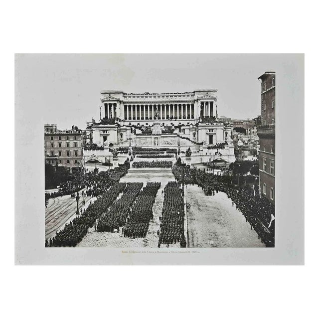 Rome, Celebrations in Piazza Venezia, Vintage Photo, 1890s For Sale