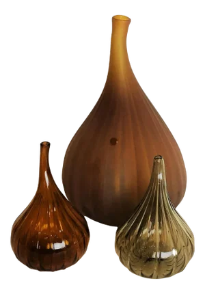 Renzo Stellon for Salviati Set of 3 Drop Vases