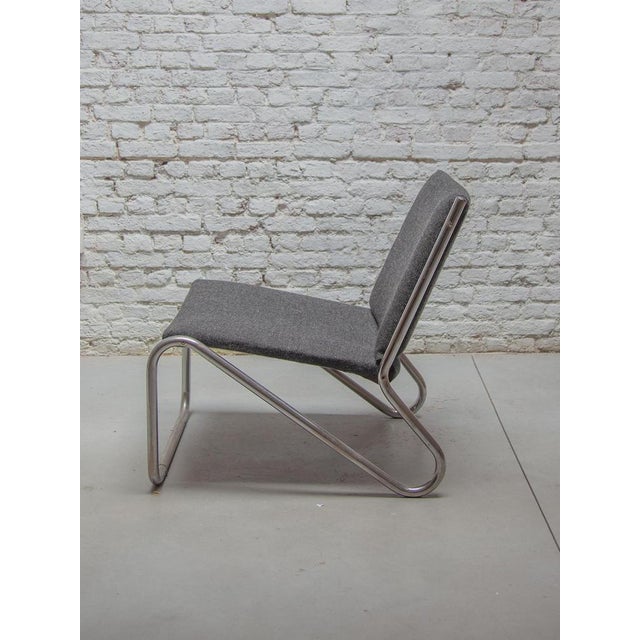 Vintage Chrome Tubular Steel Lounge Chair, 1964 For Sale - Image 6 of 10