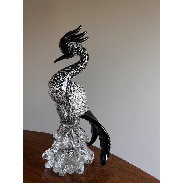 Vintage Murano Glass Heron, 1960s For Sale - Image 6 of 10