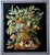Rococo Painting Cutout Oil on Canvas Framed With Faux-Bamboo Wood -01 For Sale - Image 3 of 12