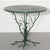 Contemporary Organic Tree Form Metal Table Hand Painted Green For Sale - Image 3 of 10