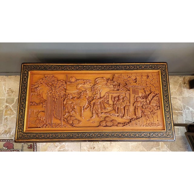 Chinese Inlaid Wooden Case Trunk, 1960s For Sale - Image 4 of 12