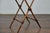 19th Century English Tray on Stand Mahogany Side Table with X-Form Base For Sale - Image 9 of 12