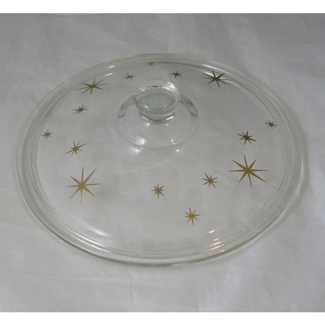 1950s 1950s Mid Century Modern Rodney Kent Starline Atomic Round Lidded Casserole Serving Bowl For Sale - Image 5 of 9