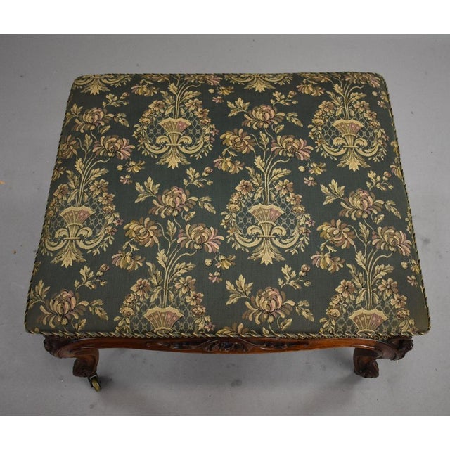 Late 19th Century Victorian Upholstered Ottoman, 1890s For Sale - Image 5 of 7