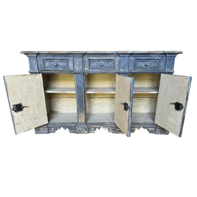 Italian Painted Credenza For Sale - Image 11 of 12