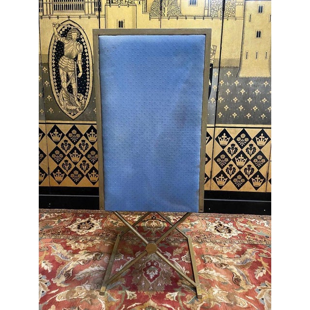 Blue Dining Chairs in Stainless Steel, 1970s, Set of 6 For Sale - Image 8 of 11